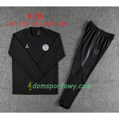 PSG Dziecięcy Komplet Bluzy Treningowe Jordan Czarny 2018-2019